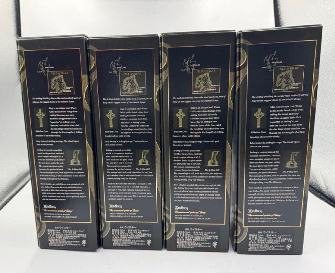 ア*ル様 ARDBEG アードベッグ 10年 4本セット　箱入り　新品未開栓品