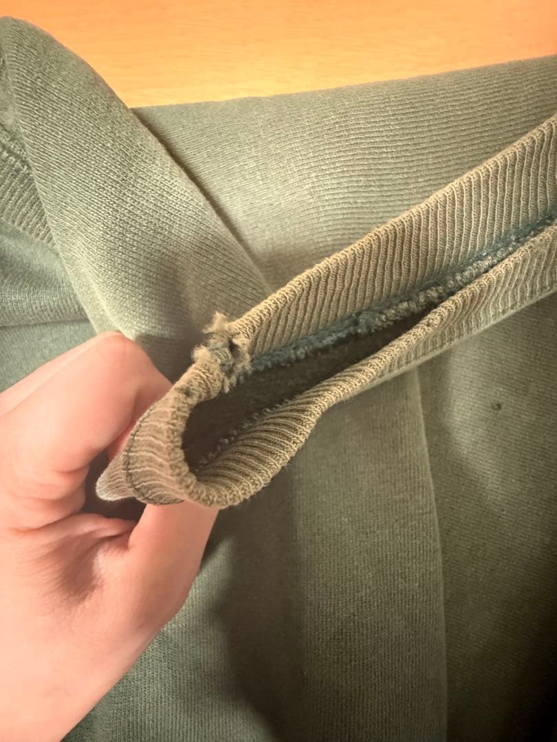 オ*ム様 90s USA製 チャンピオン リバースウィーブ 刺繍ロゴ 目あり無地