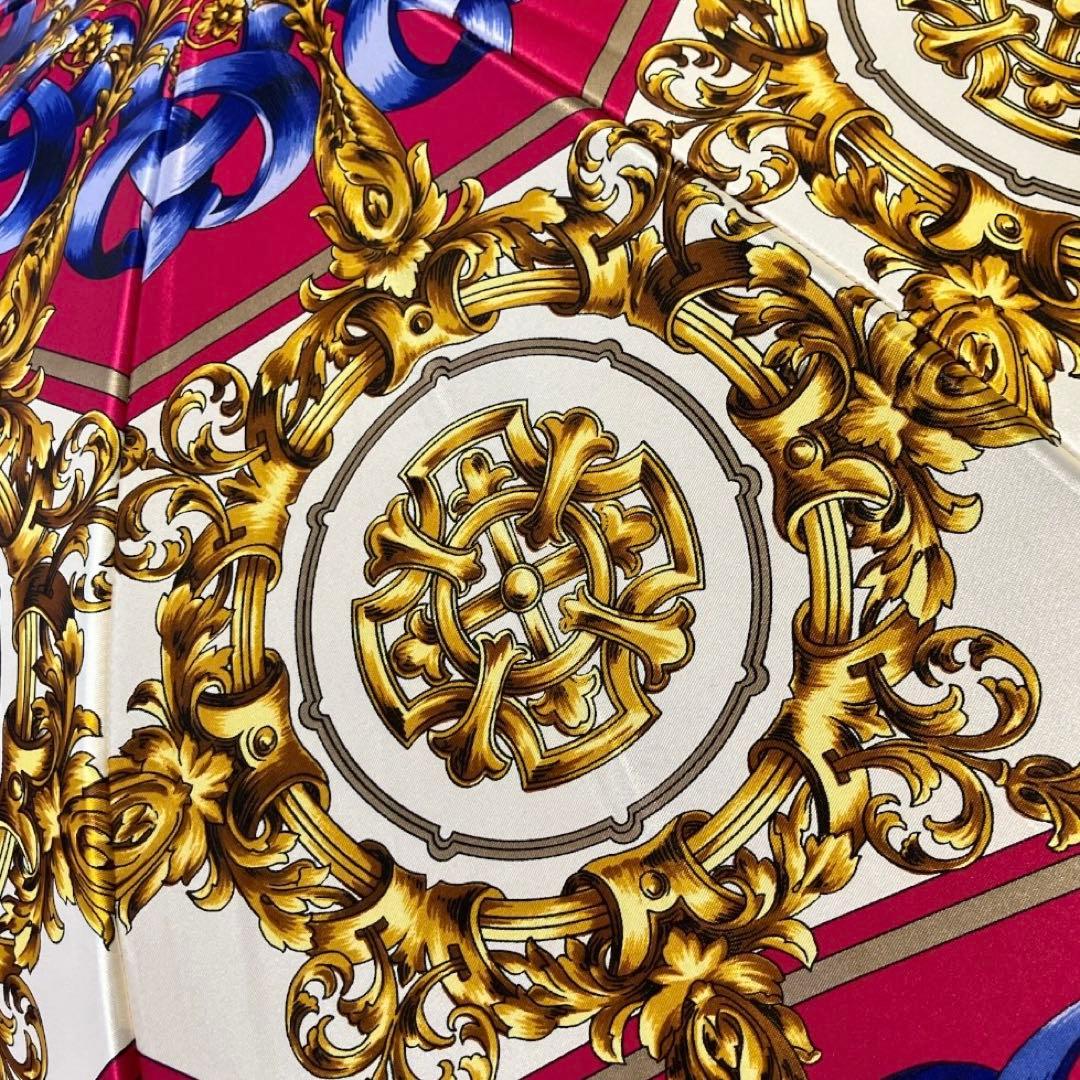 ジャンニ ヴェルサーチェ 長傘 雨傘 総柄 未使用品 日本製 ピンク系