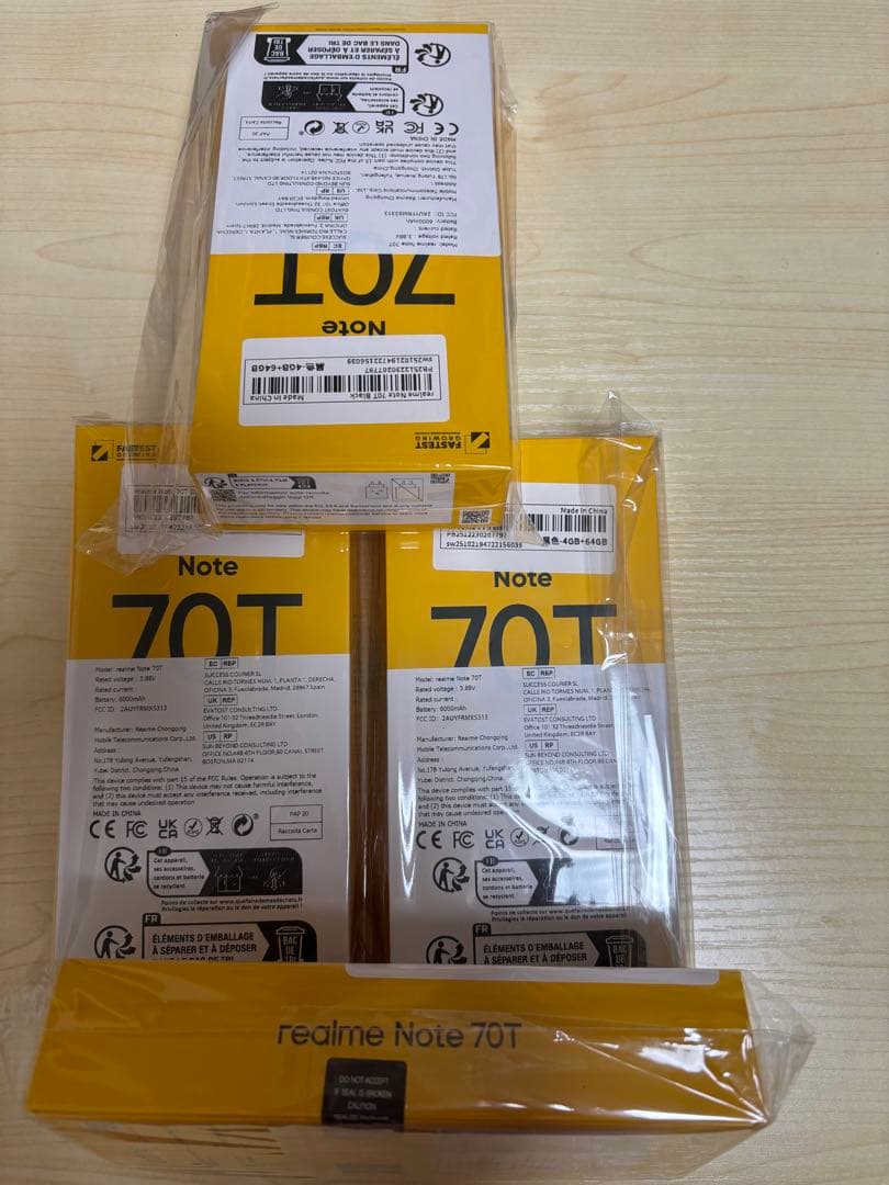 REALME NOTE 70T RAM 4GB+64GB 4台セット