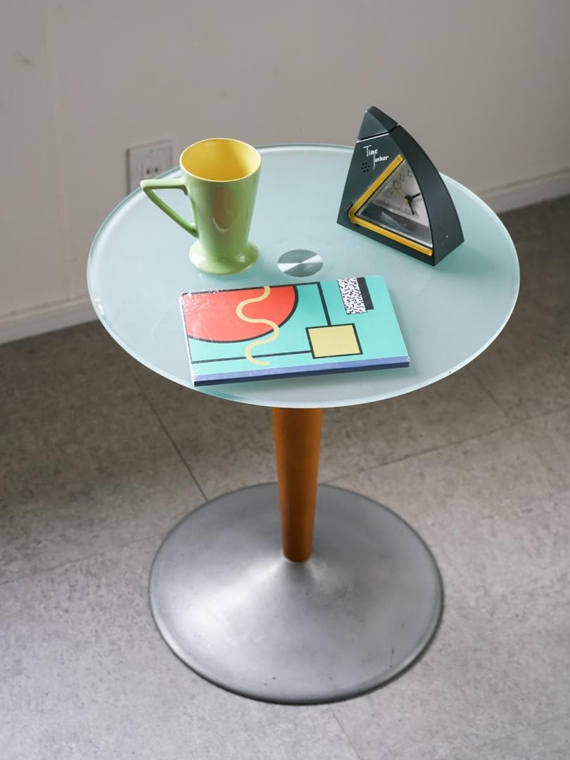 80-90’s postmodern ガラステーブル モダン ミッドセンチュリー