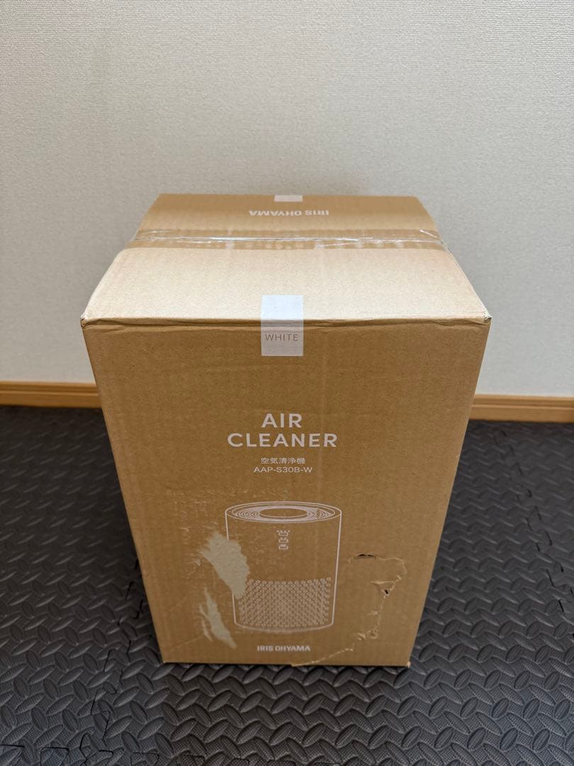 【新品未使用】アイリスオーヤマ 空気清浄機 ホワイト AAP-S30B-W