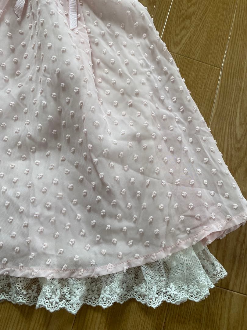 LIZ LISA ダブルレースアップオフショルワンピース レース ポコポコ