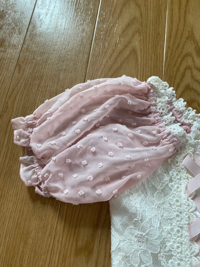 LIZ LISA ダブルレースアップオフショルワンピース レース ポコポコ