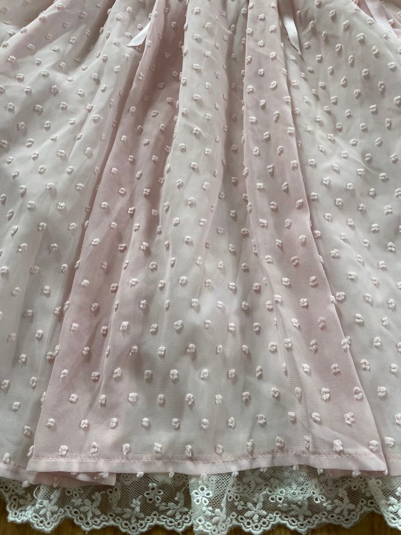 LIZ LISA ダブルレースアップオフショルワンピース レース ポコポコ