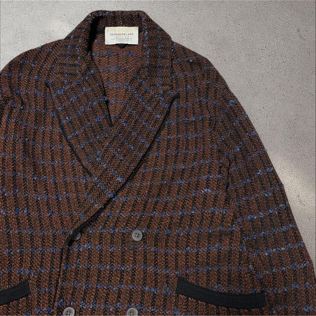TOMORROWLAND ミックスツイード ダブル 4Bジャケット 24SS