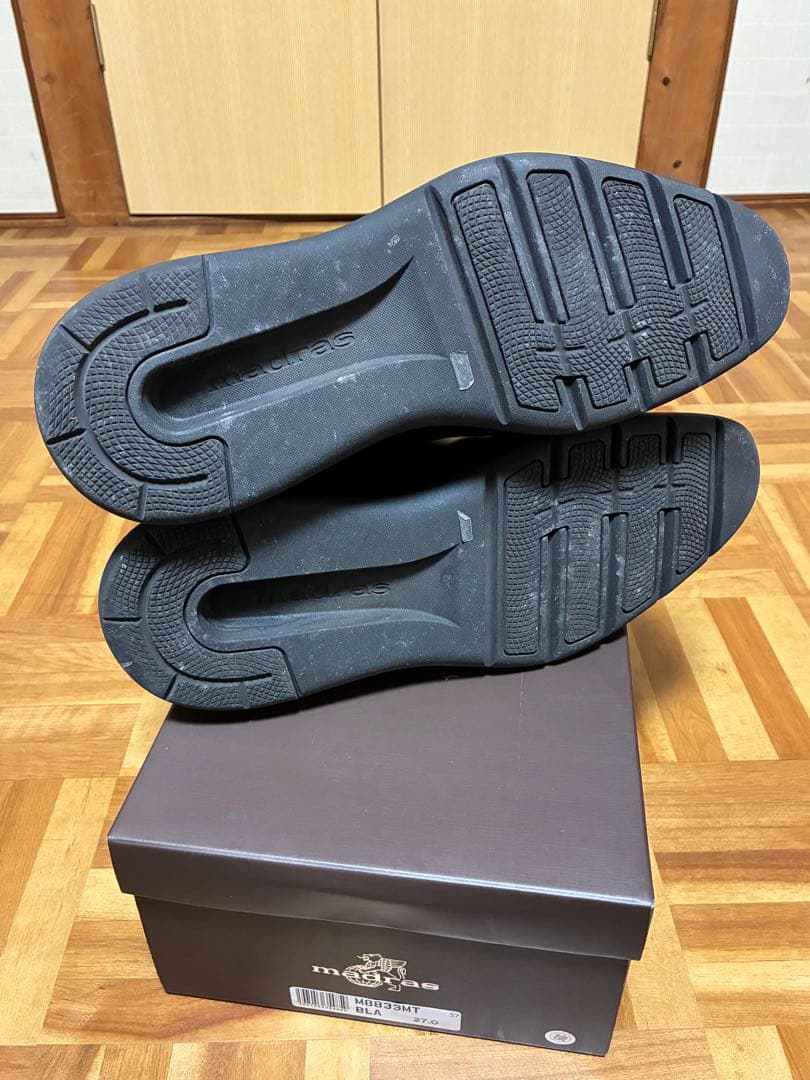 madras リカバリー メタインソール ストレートチップ レザーシューズ 27