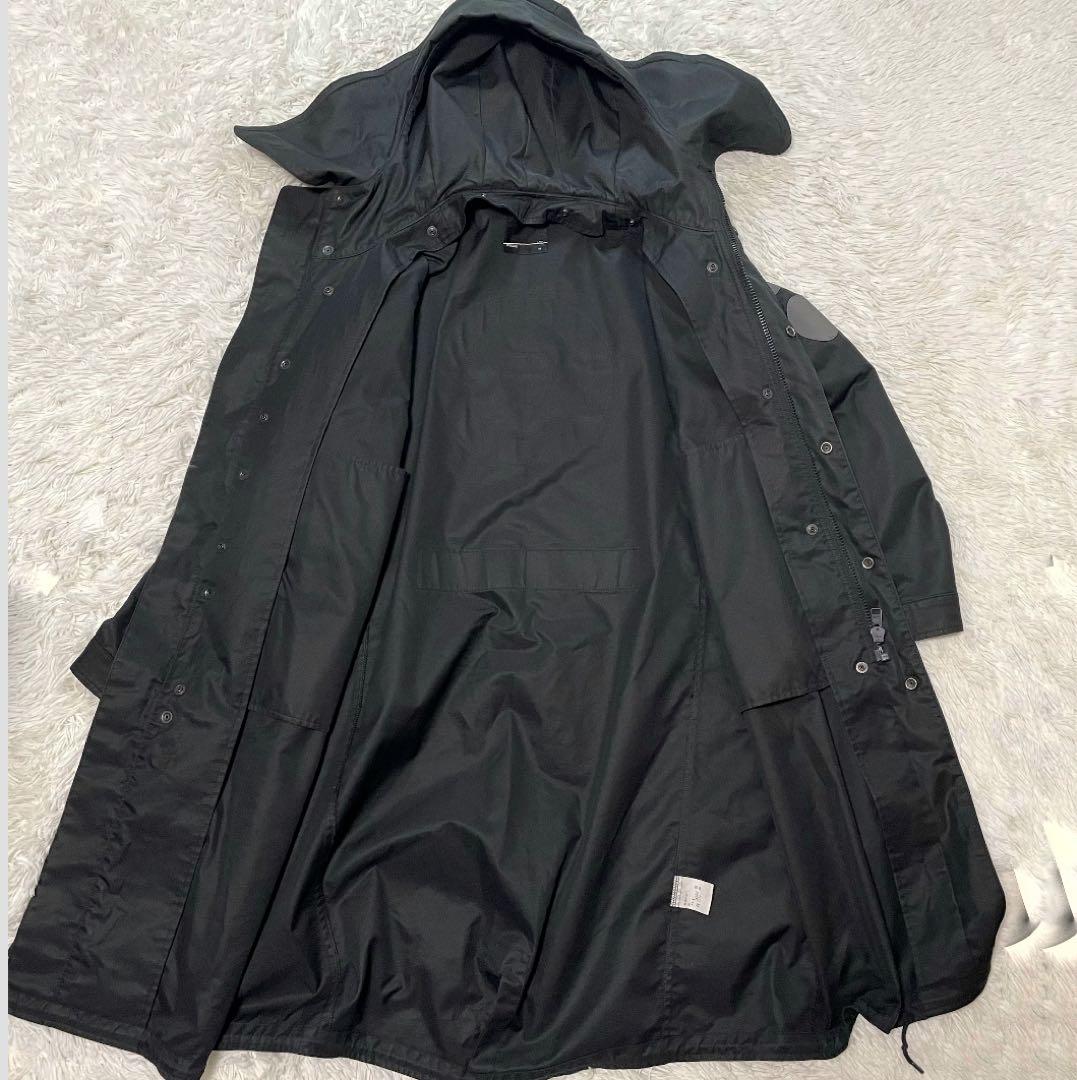 超名作/XL相当　ラッドミュージシャン　ボリュームネックモッズコート　ブラック