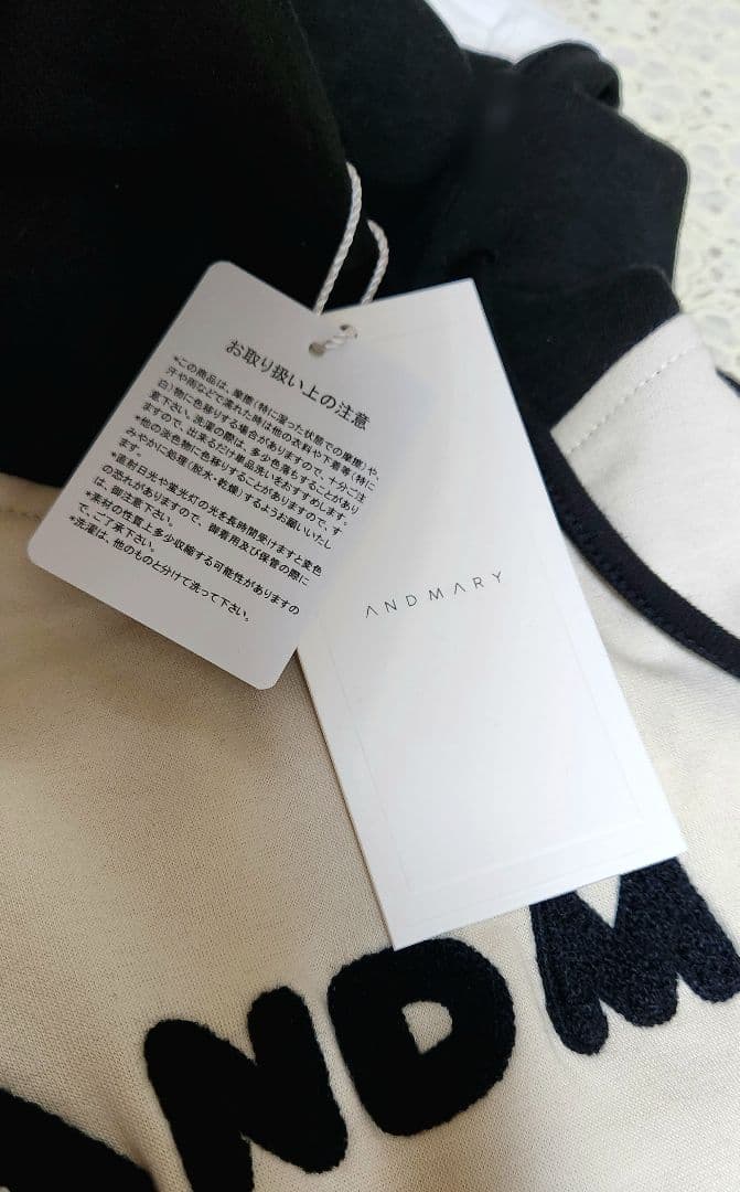 ワンピース ANDMARY Mary logo mini dress black