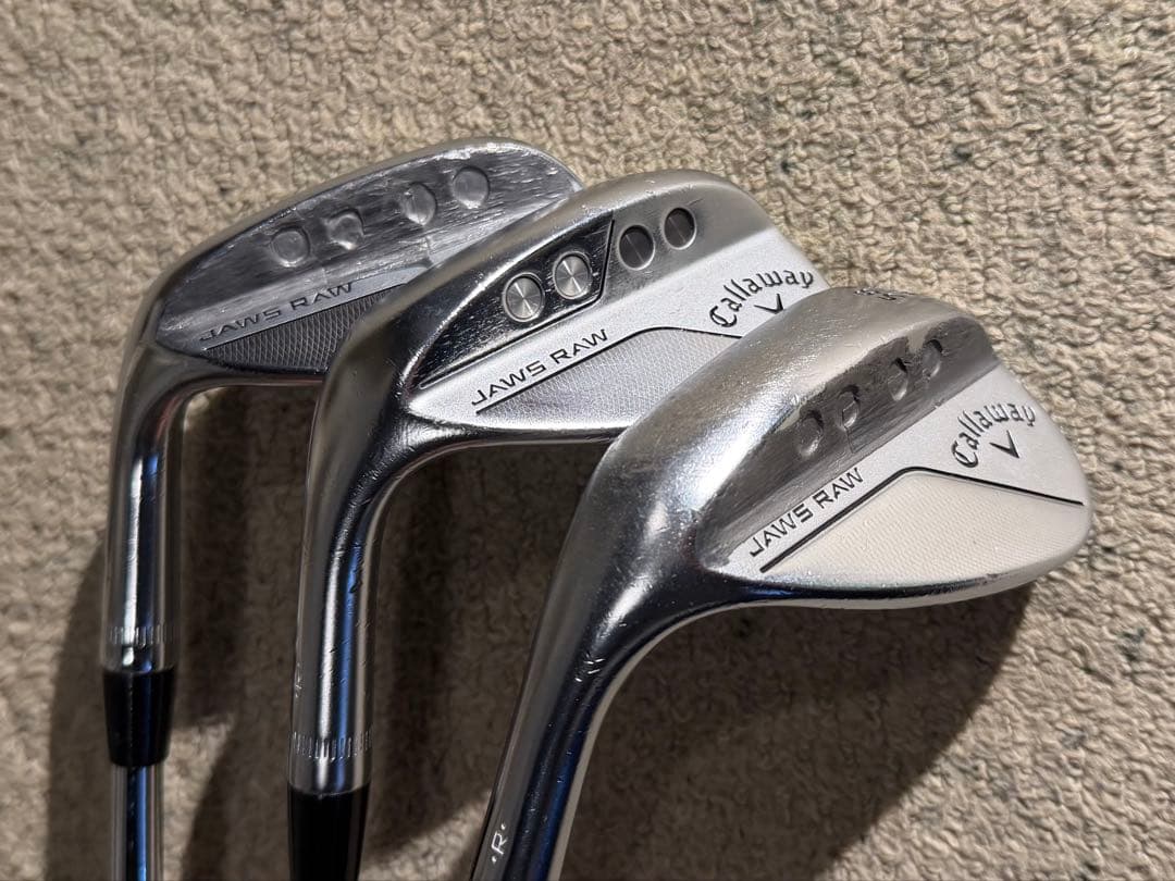 Callaway Jaws Raw ウェッジ 3本セット　レフティ・左
