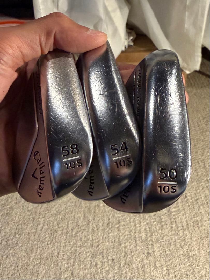 Callaway Jaws Raw ウェッジ 3本セット　レフティ・左