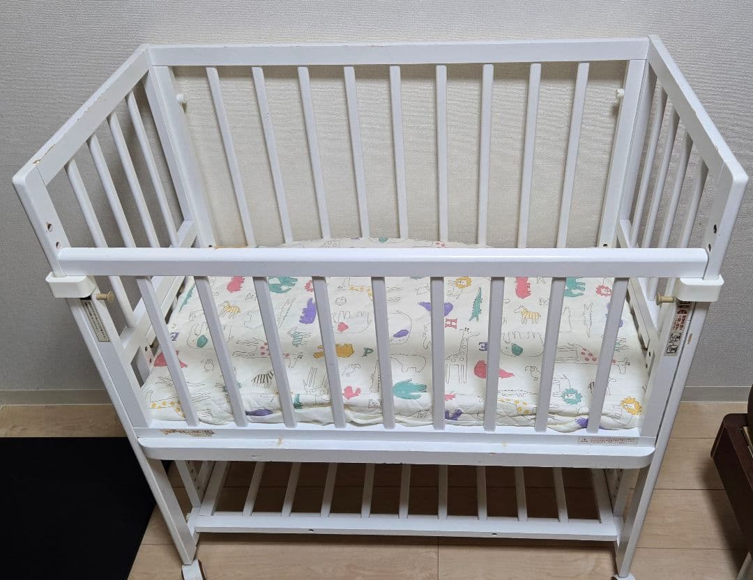 大和屋 そいねーる＋ムーブ ベビーベッド ホワイト　おまけ付き