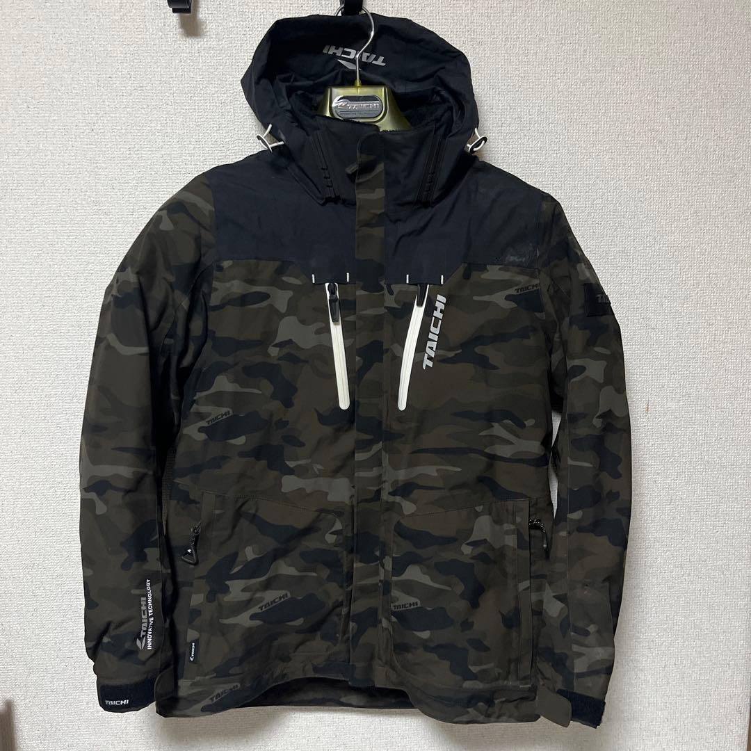 RSタイチ RSJ723 ウインターパーカ 黒/カモ M