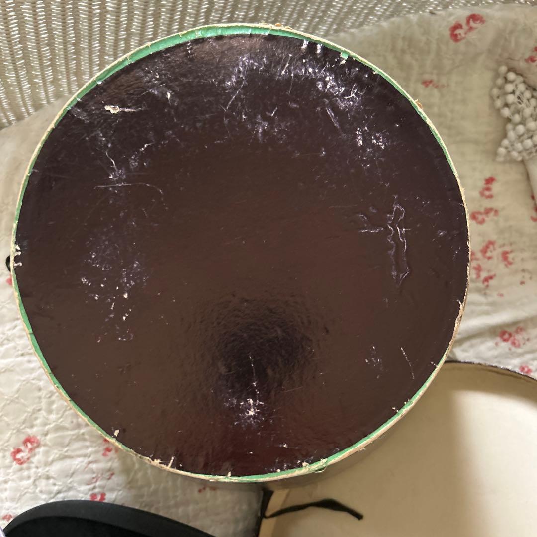 希少フランスアンティークハットボックストゥールーズ1908年ナポレオントロワ時代