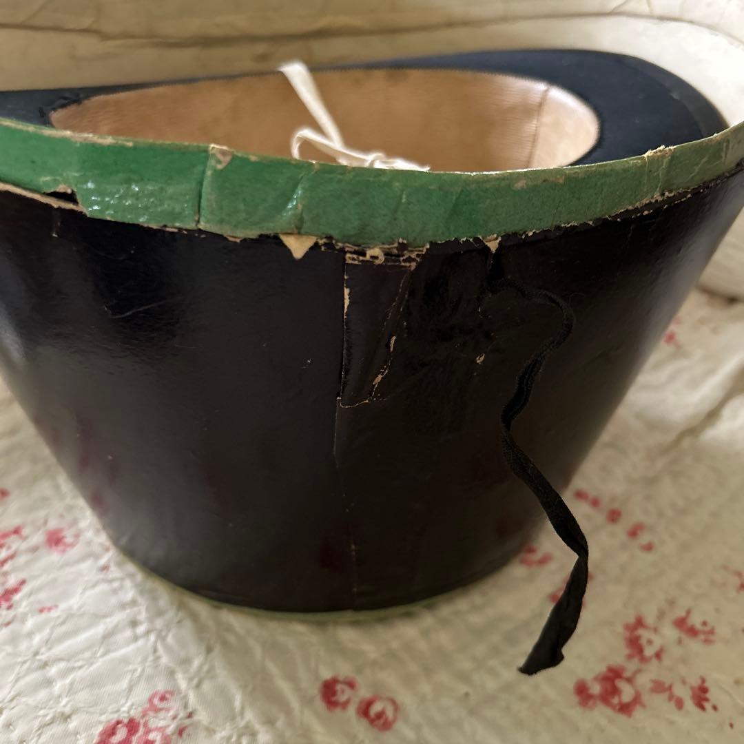 希少フランスアンティークハットボックストゥールーズ1908年ナポレオントロワ時代