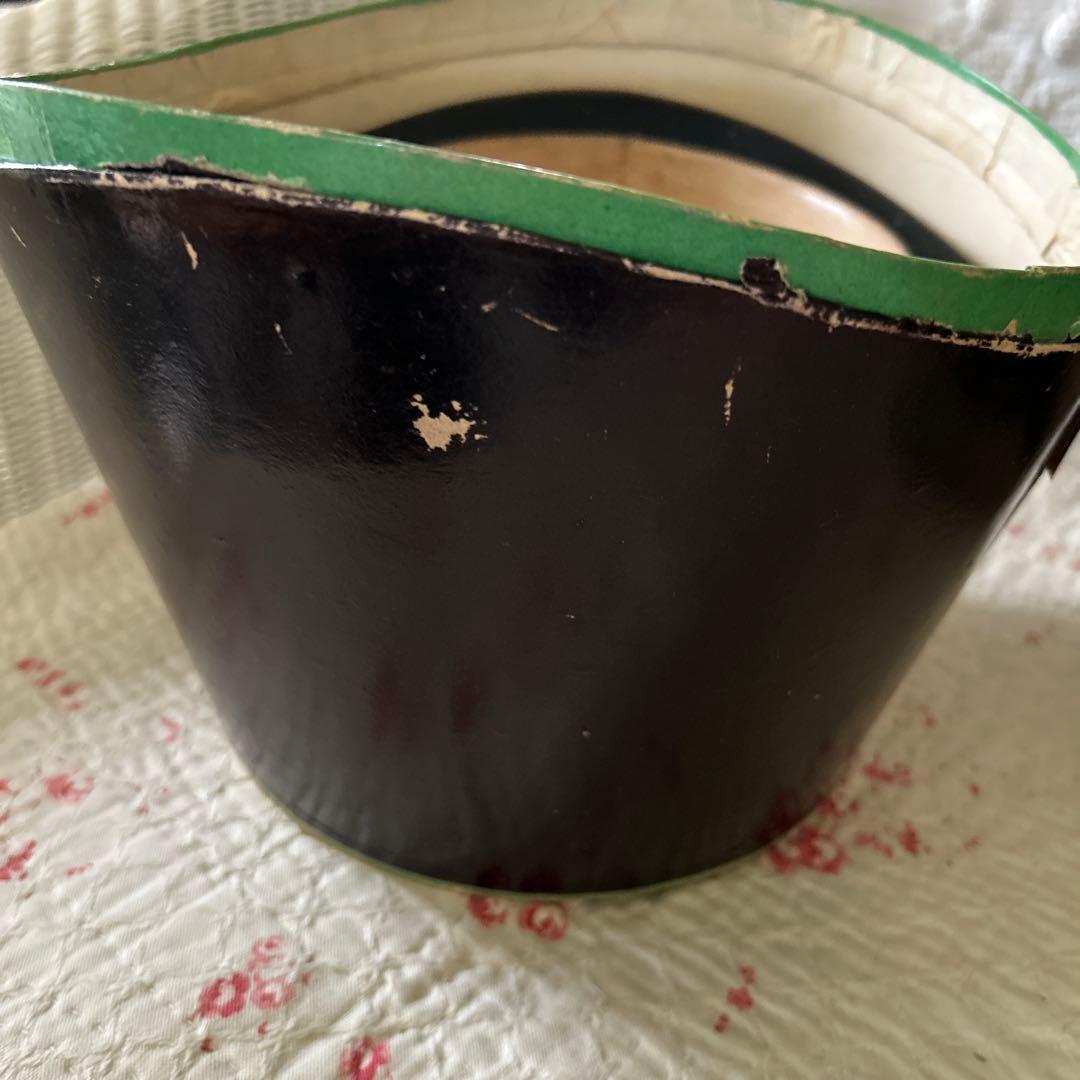 希少フランスアンティークハットボックストゥールーズ1908年ナポレオントロワ時代