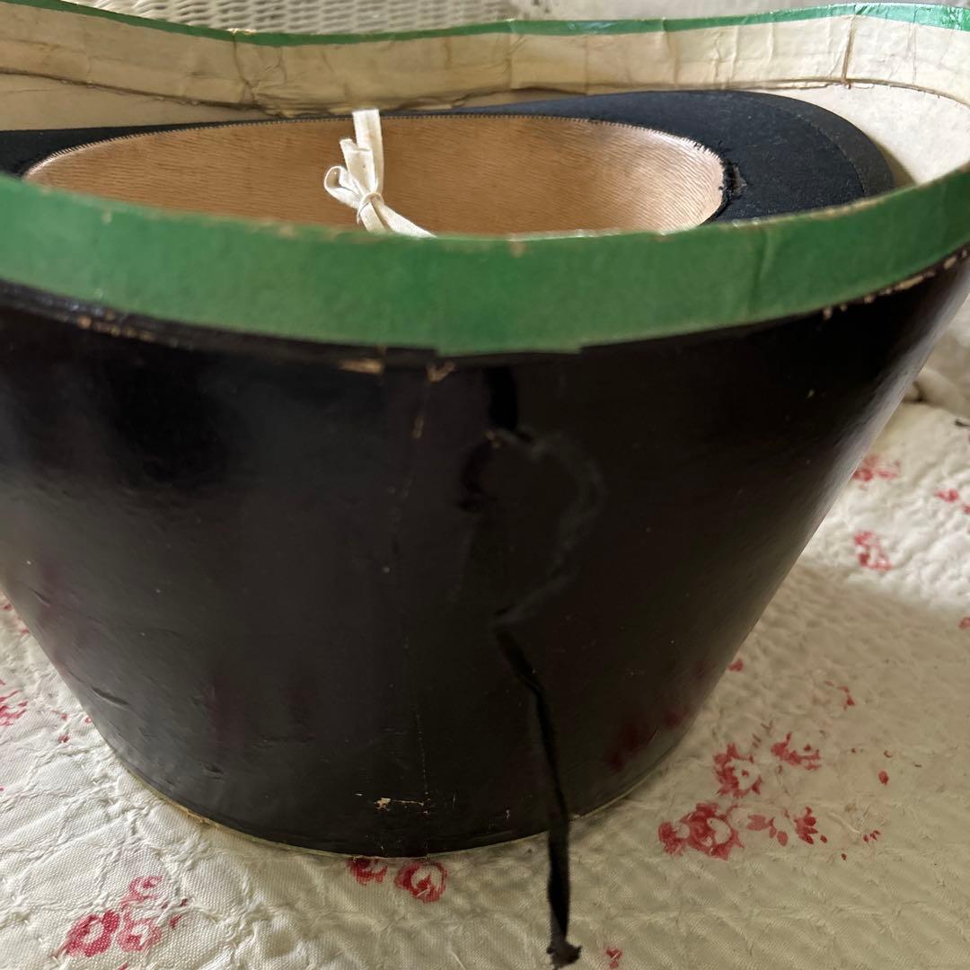 希少フランスアンティークハットボックストゥールーズ1908年ナポレオントロワ時代