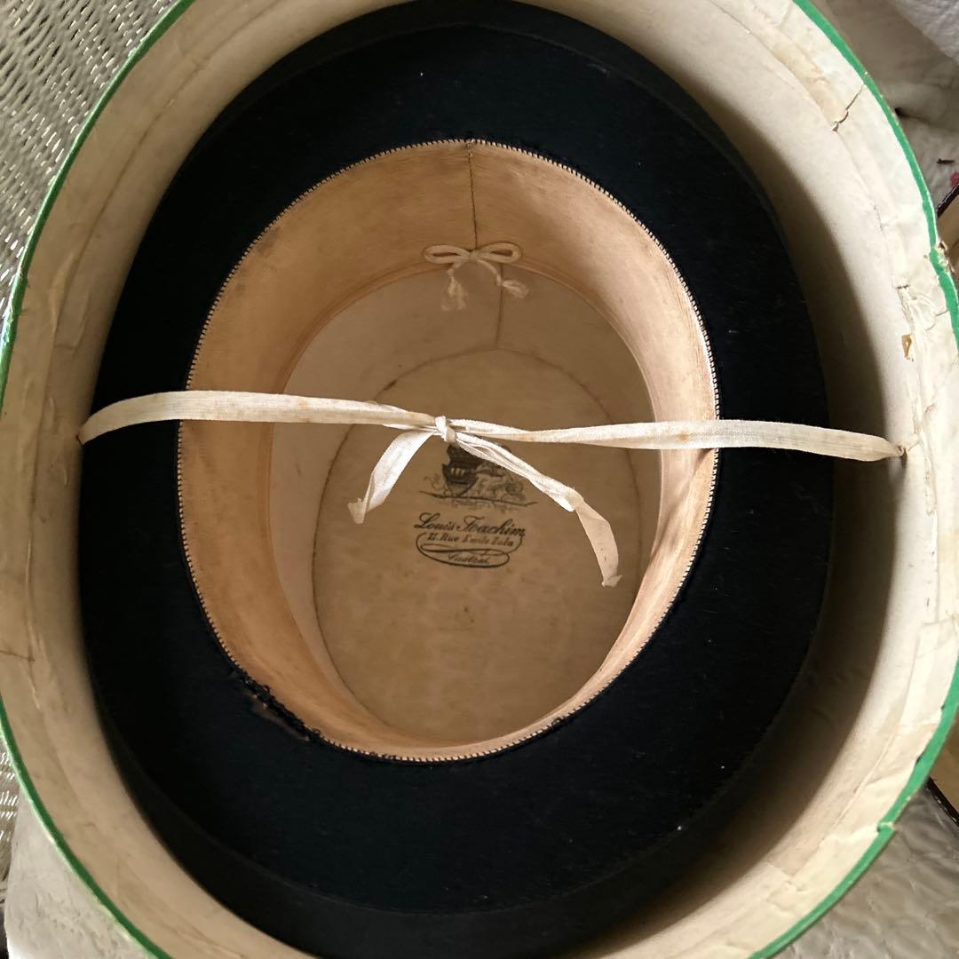 希少フランスアンティークハットボックストゥールーズ1908年ナポレオントロワ時代