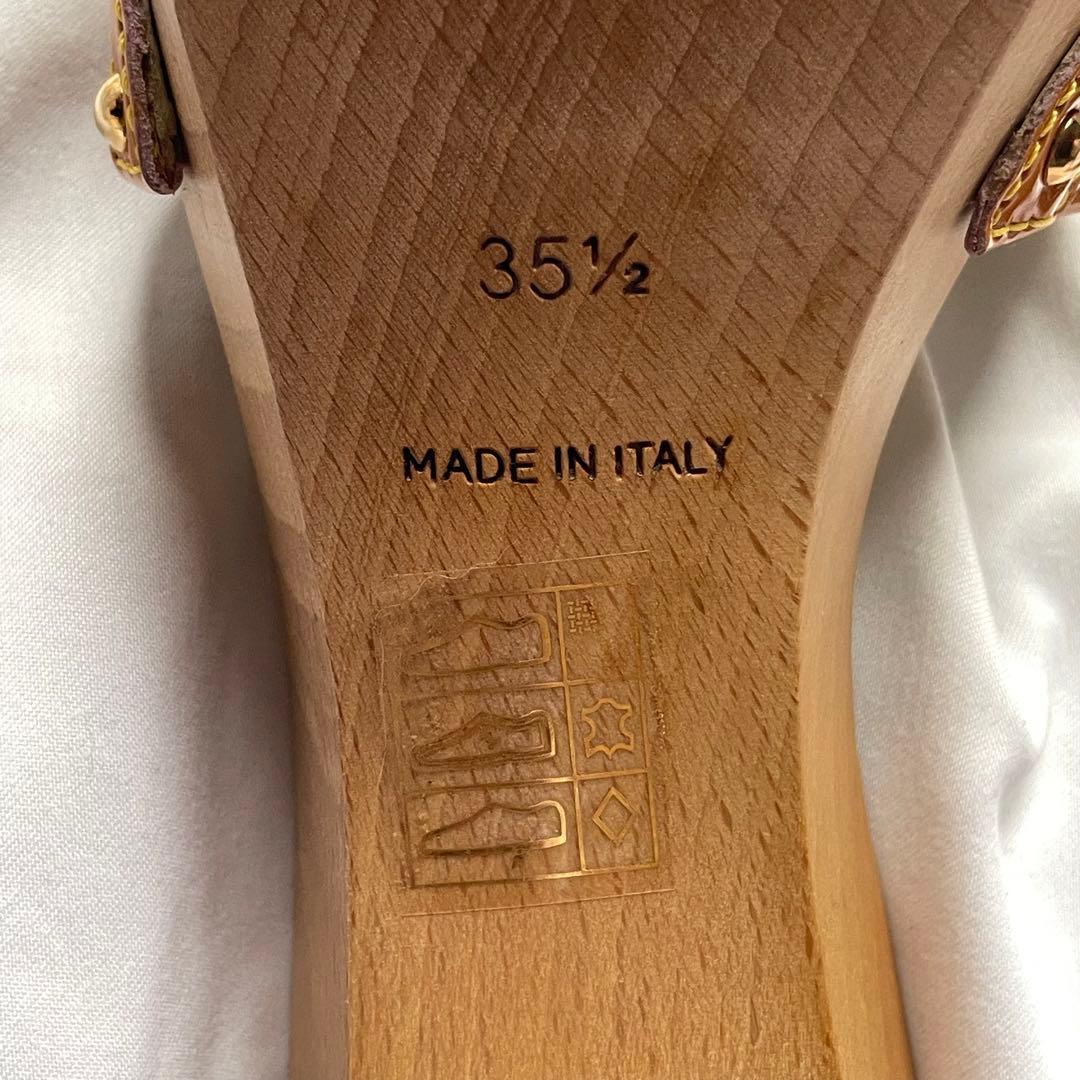 Louis Vuitton マルチカラー リボン ウッド ミュール モノグラム