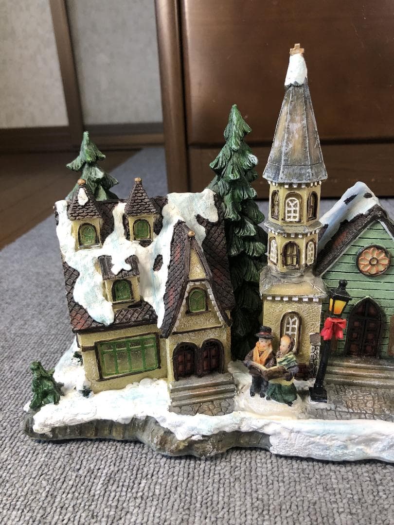 クリスマスヴィレッジ ジオラマ 電飾付