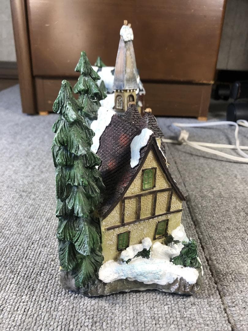 クリスマスヴィレッジ ジオラマ 電飾付
