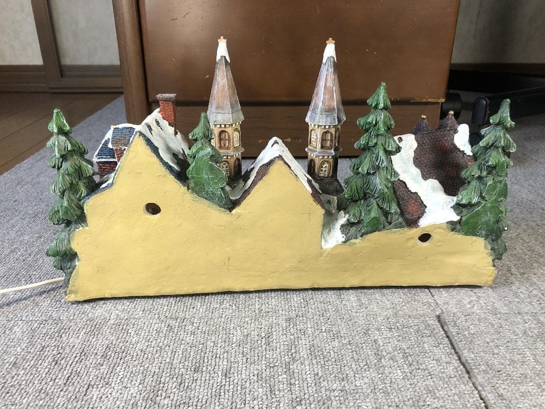 クリスマスヴィレッジ ジオラマ 電飾付