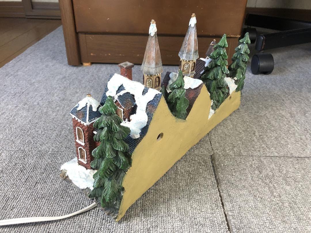 クリスマスヴィレッジ ジオラマ 電飾付