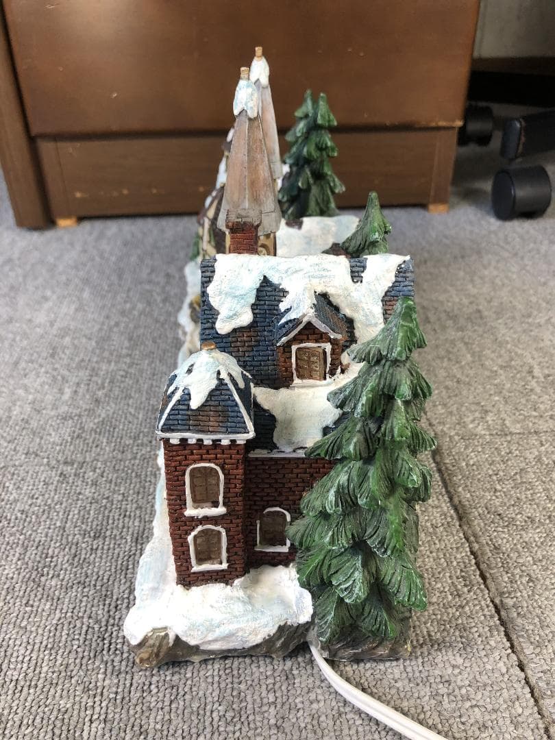 クリスマスヴィレッジ ジオラマ 電飾付
