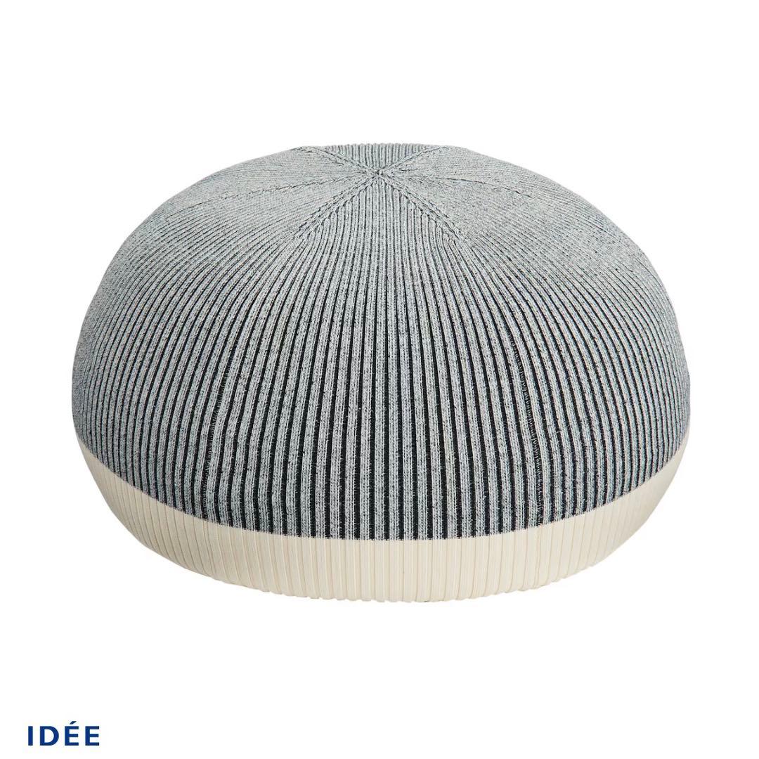 ［ＩＤＥＥ］ＰＵＵＦ BODY + COVER ホワイト×ブラック 70cm