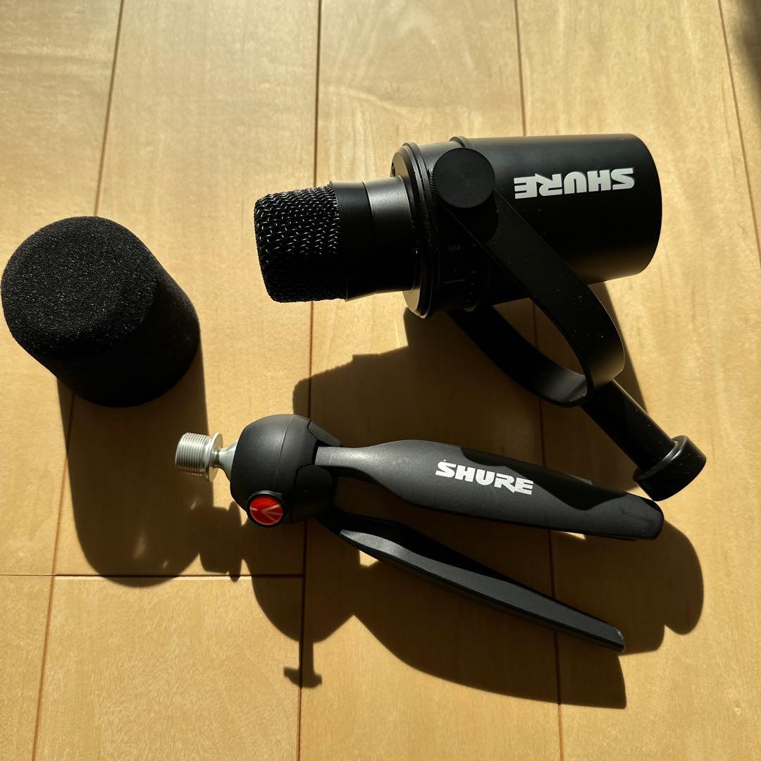 SHURE 有線マイク スタンド付き　中古美品