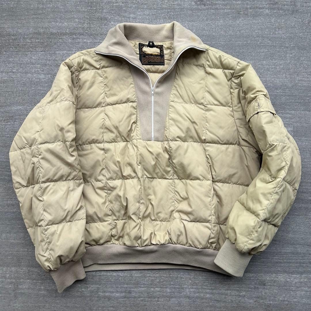 80s Eddie Bauer ダウン プルオーバー ドライバーズニット XL