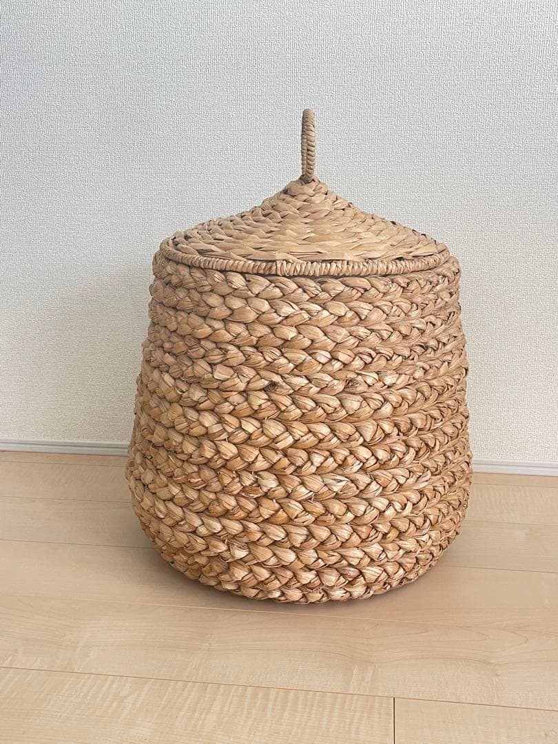 バスケット 天然素材 ケース ボックス編み込み かご 収納 籐風 小物入れ
