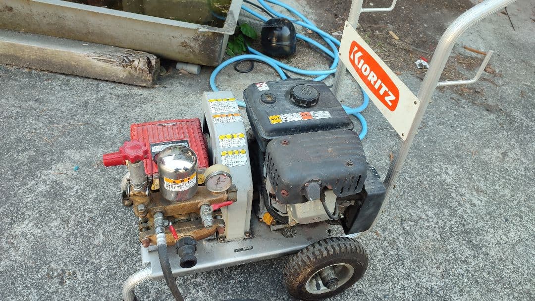 共立 高圧洗浄機 AHP35B 本体ホースセット　要整備