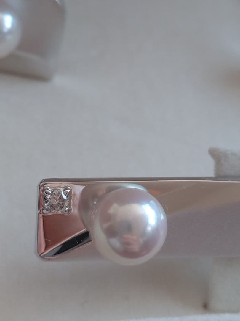 未使用　田崎真珠　カフス　タイホルダー　セット　TASAKI パール　シルバー