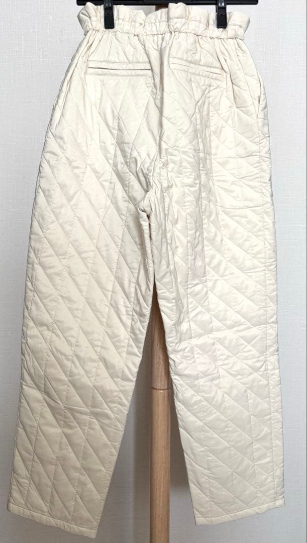 マチャット　キルティングパンツ　アイボリー
