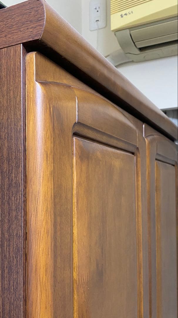 【販売期間2/8まで】木製衣類ハンガー収納タンス ブラウン　茶色