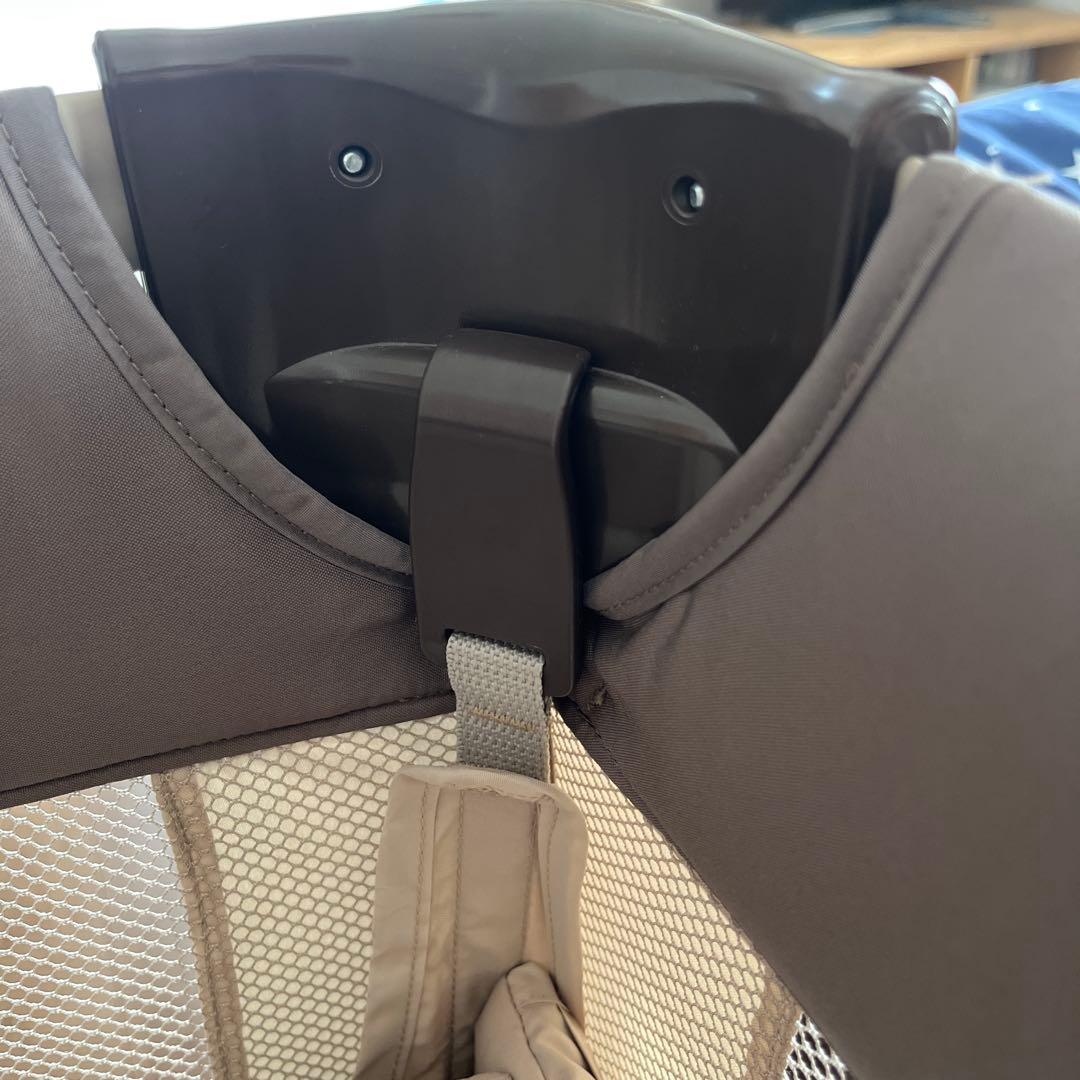 【ココネルエアー】ベージュ ベビーベッド 説明付き