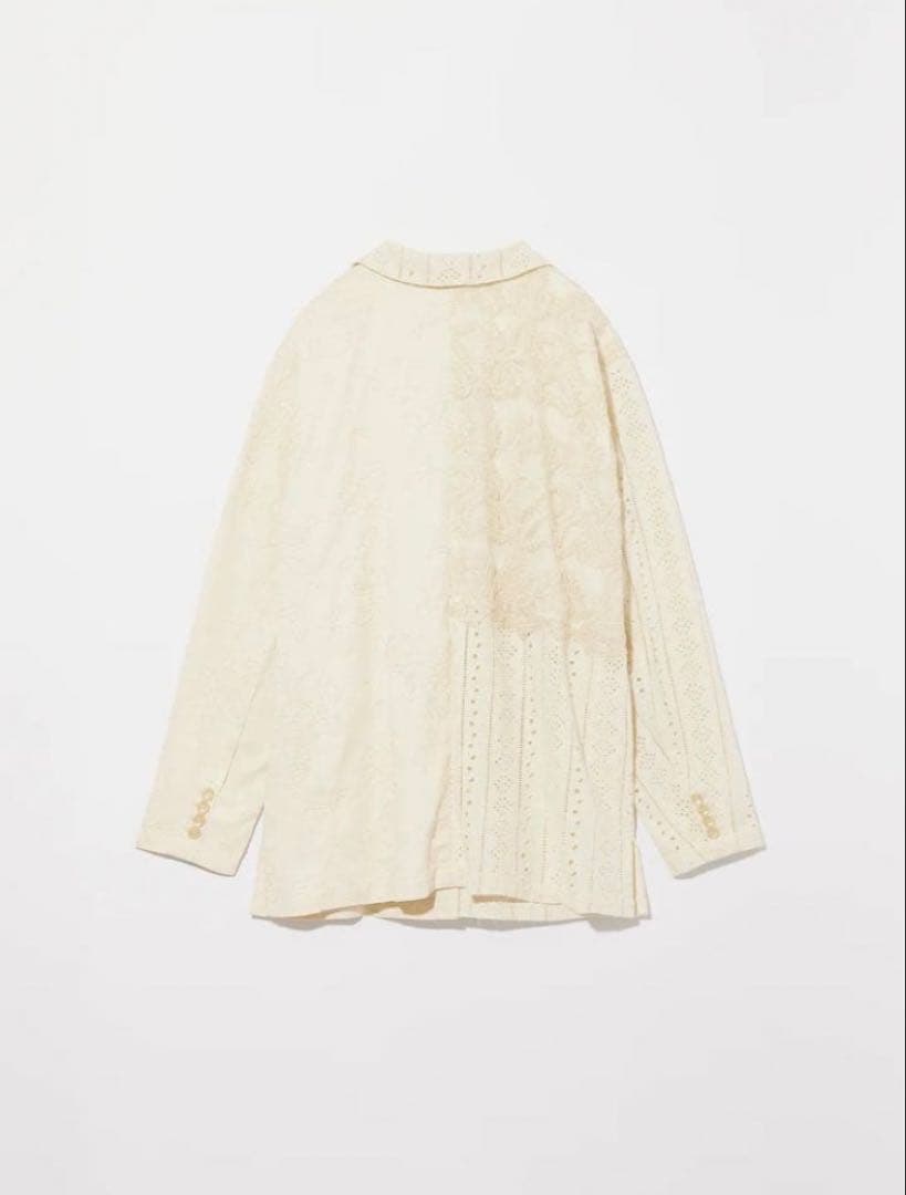 ジャケット・アウター Eaphi PATCHWORK EMBROIDERY LACE JACKET