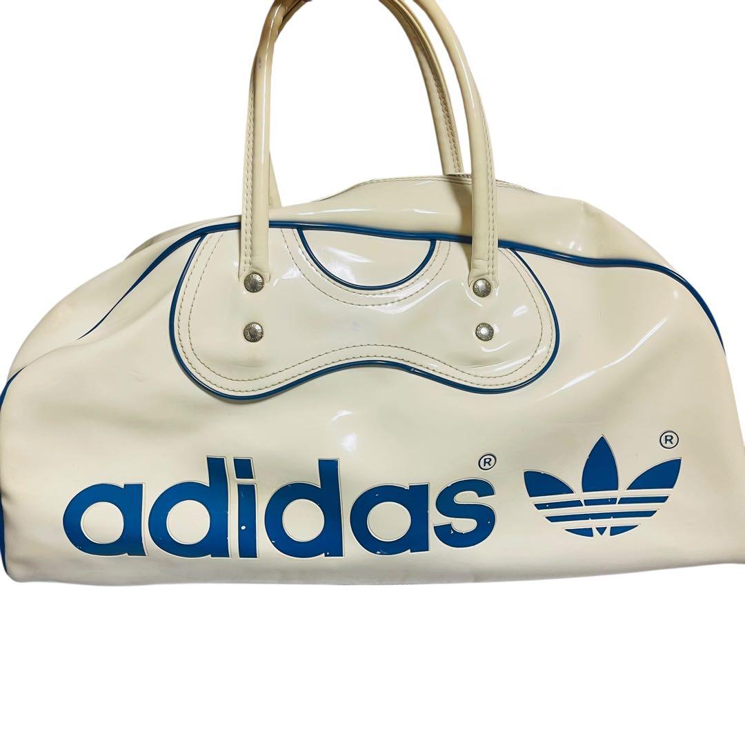 激レア アディダス 80'S エナメル ボストンバッグ adidas ビンテージ
