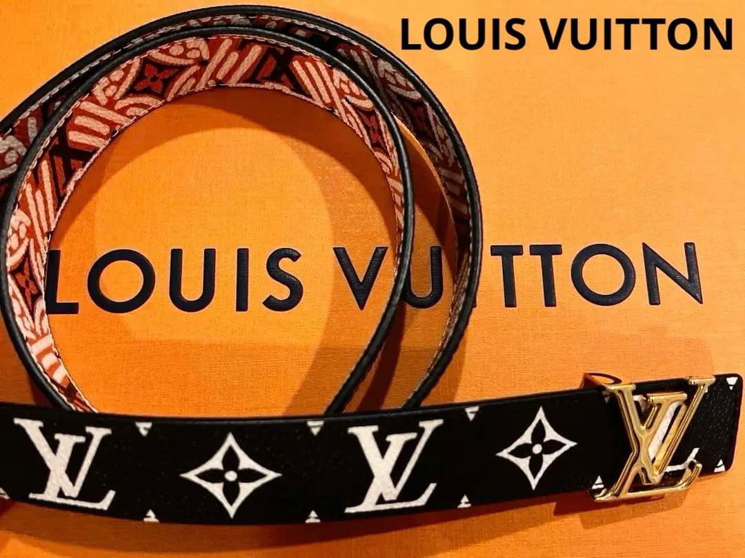超美品　LOUIS VUITTON モノグラム LVクラフティ カラメル ベルト