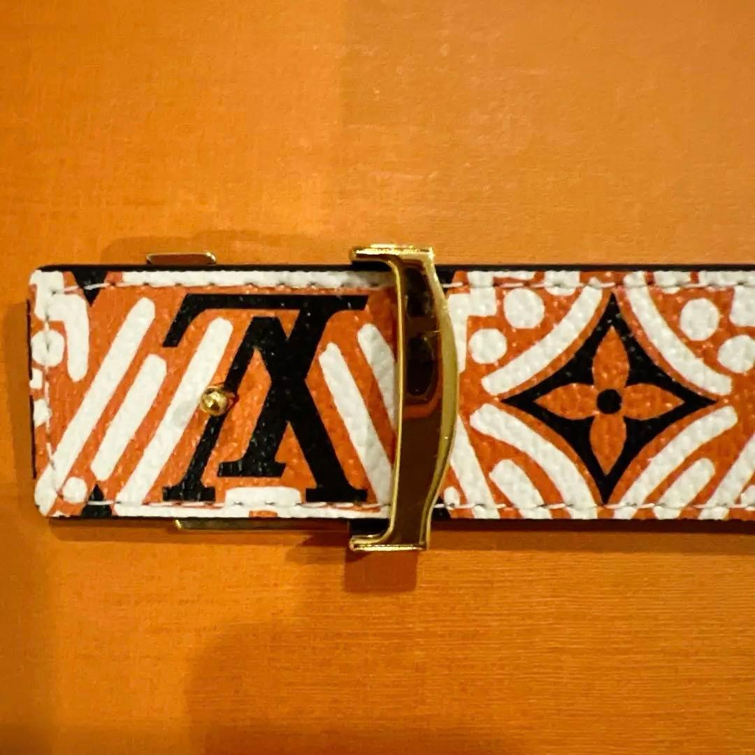 超美品　LOUIS VUITTON モノグラム LVクラフティ カラメル ベルト