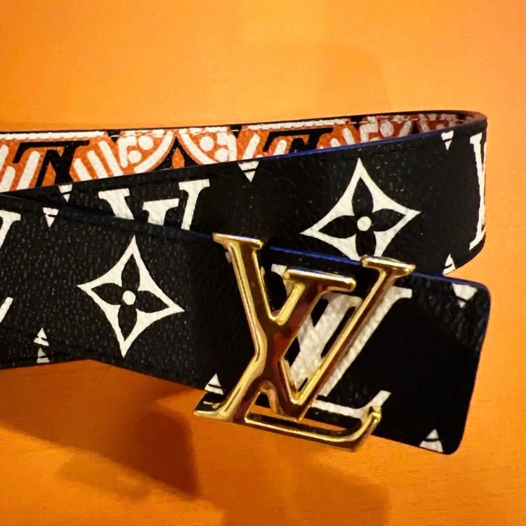 超美品　LOUIS VUITTON モノグラム LVクラフティ カラメル ベルト