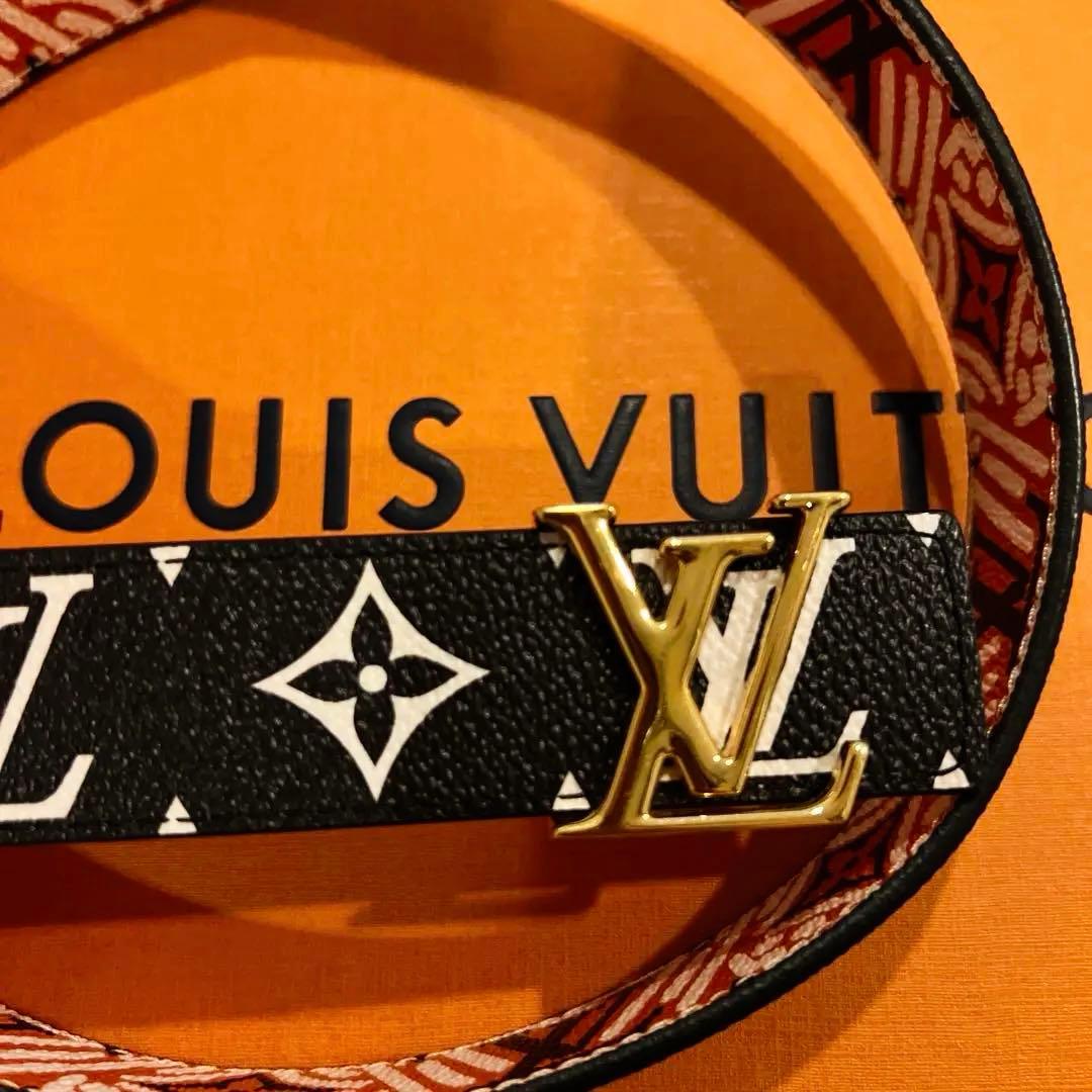 超美品　LOUIS VUITTON モノグラム LVクラフティ カラメル ベルト