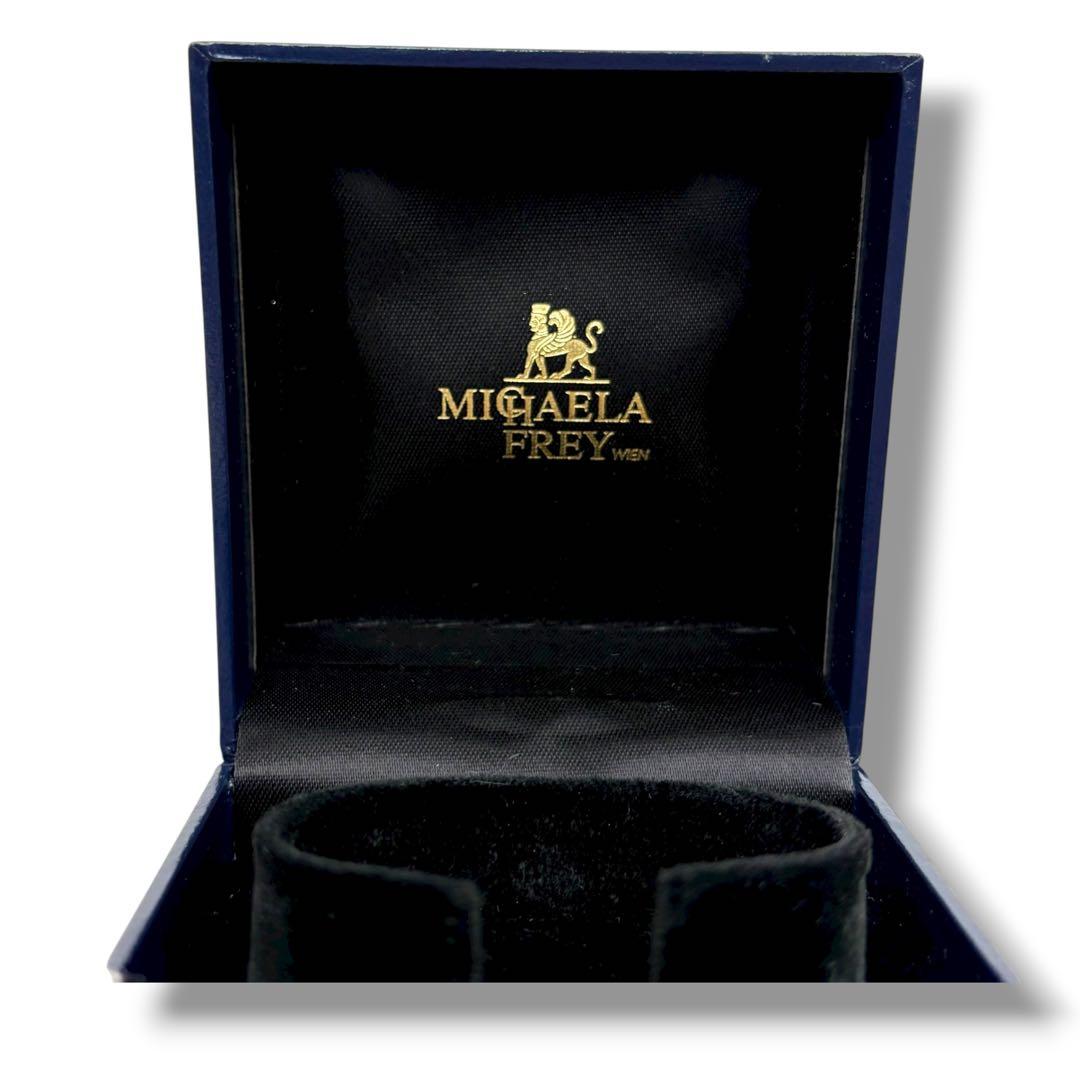 【美品】MICHAELA FREY ミカエラフレイ バングル 花柄 ゴールド