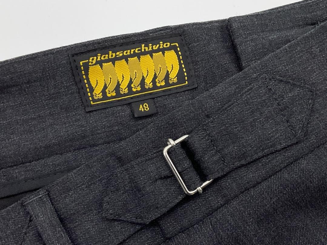 【新品】giab's ARCHIVIO サイドベルト１タックスラックス 48