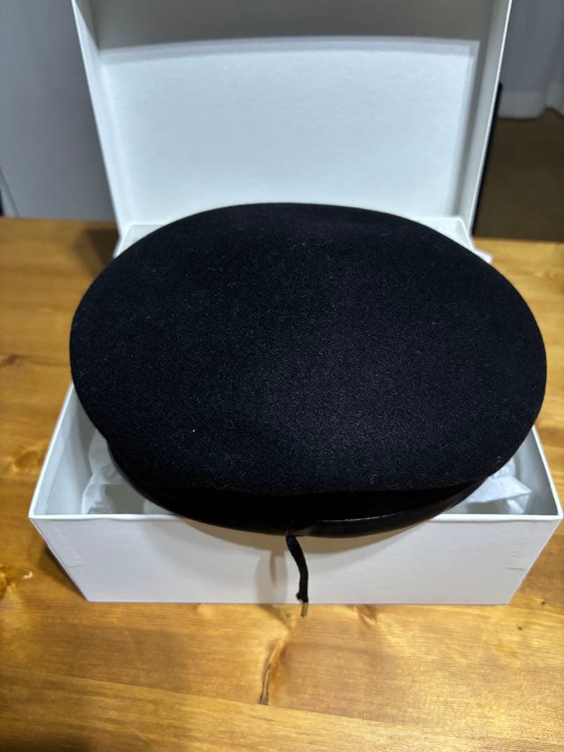 帽子 FUMIKA UCHIDA RABBIT FUR PLAIN BERET