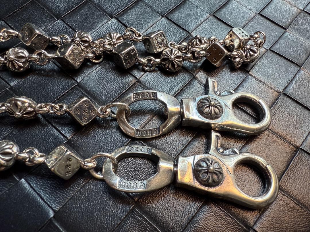 ★QBSZSZ　ウォレットチェーン　Dice×Flowerウォレットチェーン