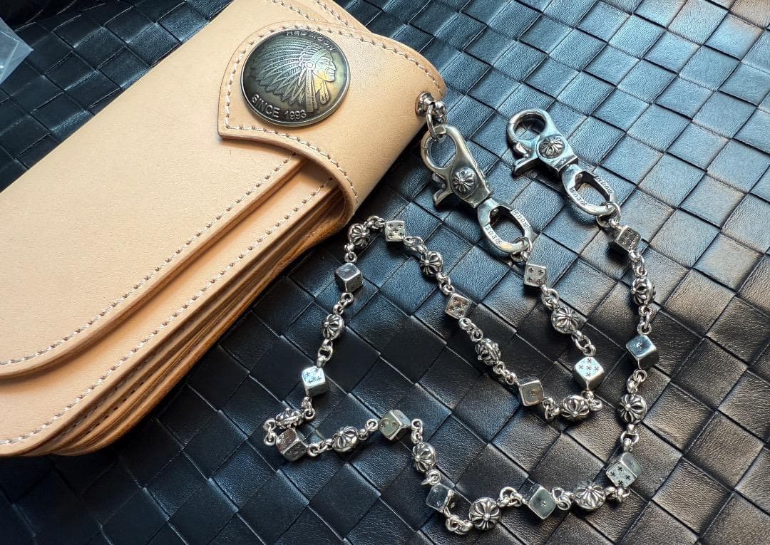 ★QBSZSZ　ウォレットチェーン　Dice×Flowerウォレットチェーン