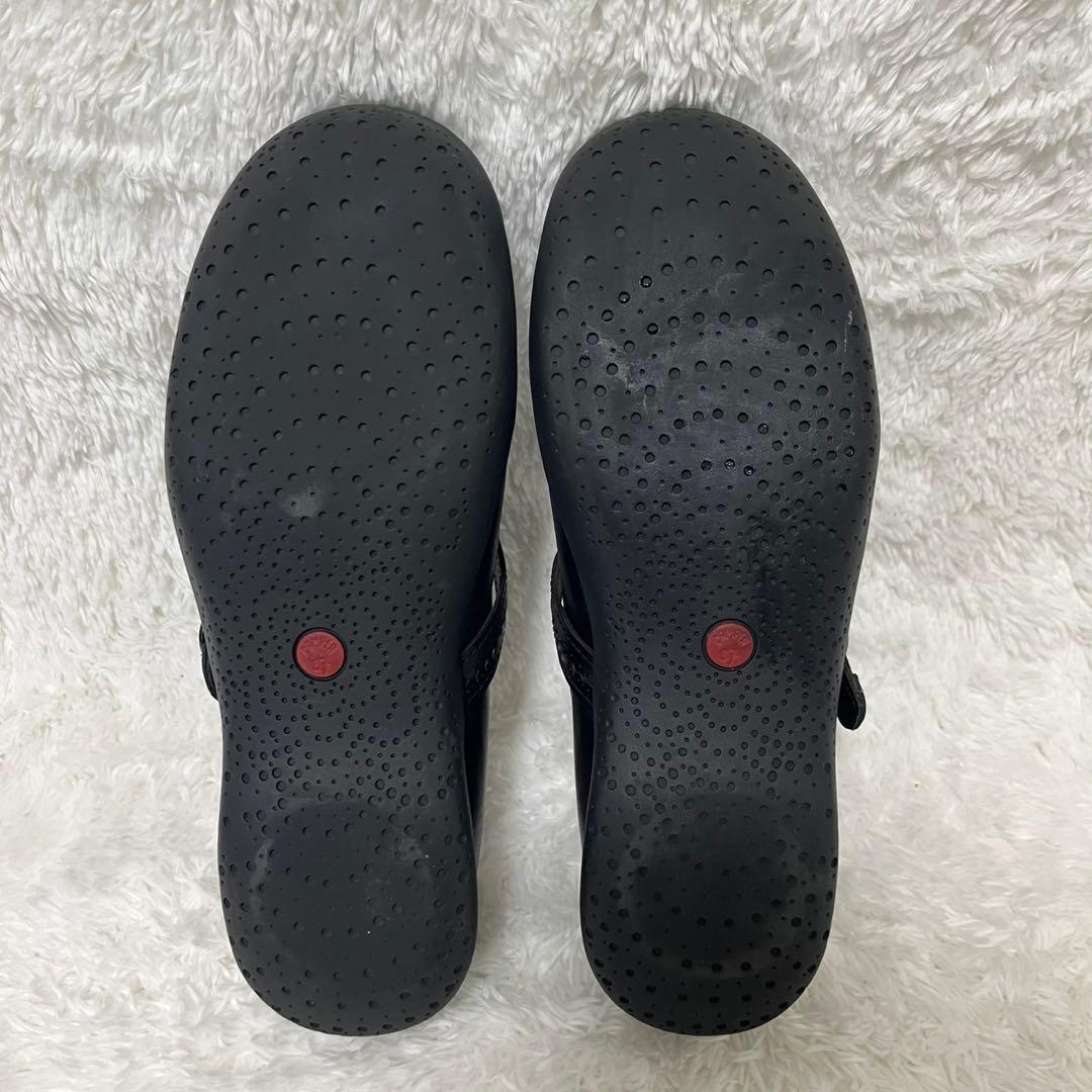 未使用級 CAMPER スパイラルコメット メリージェーン 37 ブラック