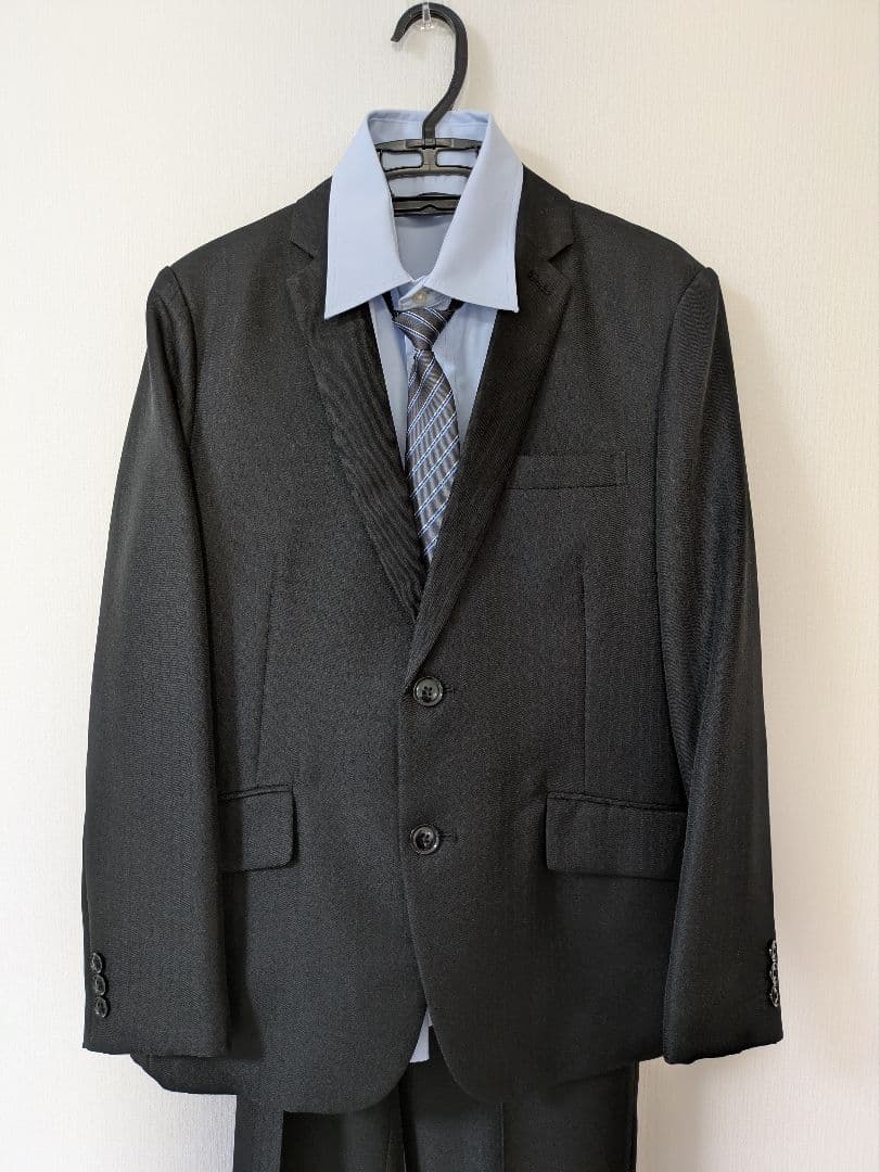 【160E】BB フォーマルスーツ 5点セット 卒業式 入学式 ゆったりサイズ